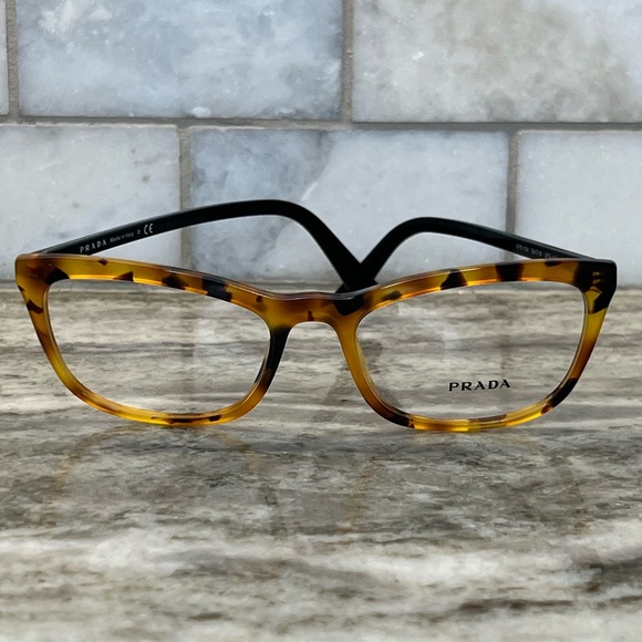 Prada 10VV Havana Orange and Brown Tortoise Shell Women's Glasses - Picture 2 of 9